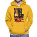 Sidney Maurer Original Portrait Of Muhammad Ali Sonny Liston Knockout Mens Hooded Sweatshirt - Gold / Small - Mens Hooded Sweatshirt