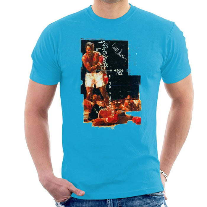Sidney Maurer Original Portrait Of Muhammad Ali Sonny Liston Knockout Mens T-Shirt - Mens T-Shirt
