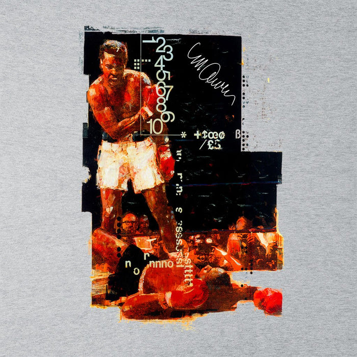 Sidney Maurer Original Portrait Of Muhammad Ali Sonny Liston Knockout Kids Hooded Sweatshirt - Kids Boys Hooded Sweatshirt