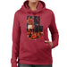 Sidney Maurer Original Portrait Of Muhammad Ali Sonny Liston Knockout Womens Hooded Sweatshirt - Womens Hooded Sweatshirt