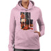 Sidney Maurer Original Portrait Of Muhammad Ali Sonny Liston Knockout Womens Hooded Sweatshirt - Light Pink / Small - Womens Hooded
