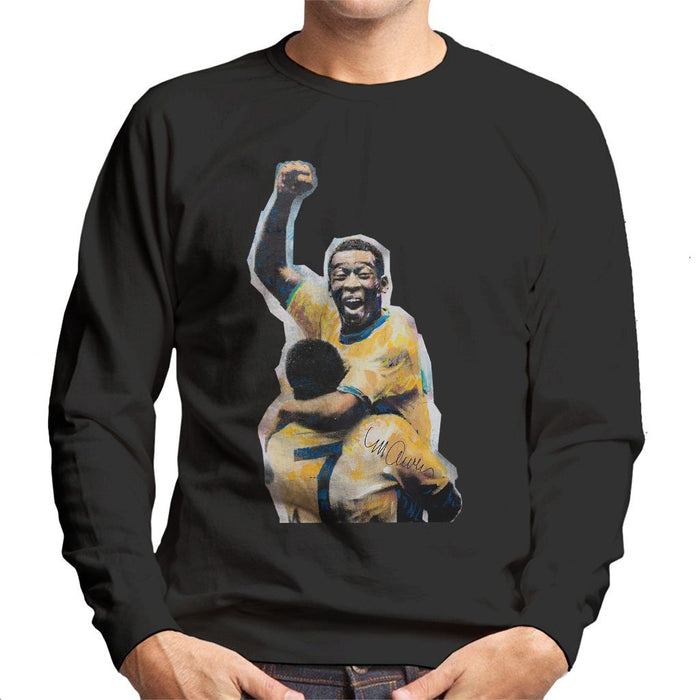 Sidney Maurer Original Portrait Of Pele Mens Sweatshirt - Mens Sweatshirt