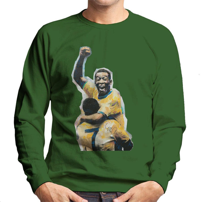 Sidney Maurer Original Portrait Of Pele Mens Sweatshirt - Mens Sweatshirt