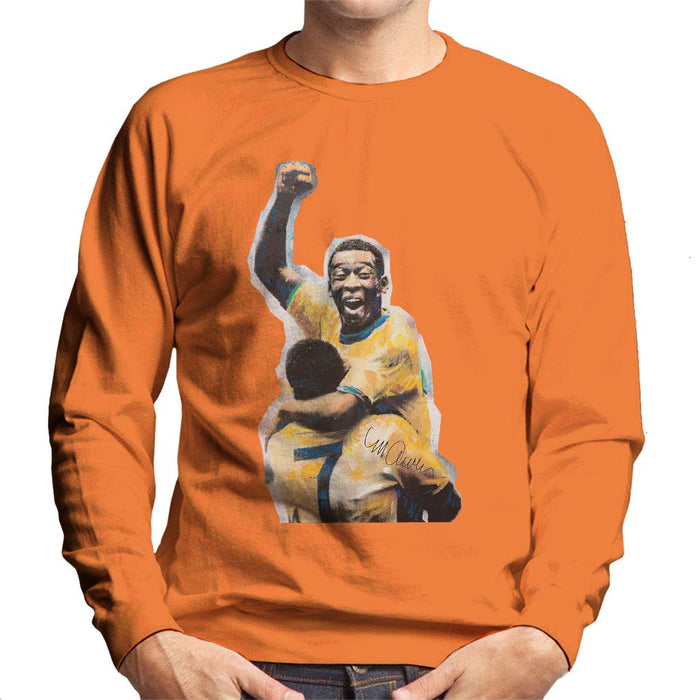 Sidney Maurer Original Portrait Of Pele Mens Sweatshirt - Mens Sweatshirt
