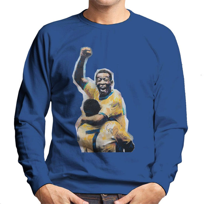 Sidney Maurer Original Portrait Of Pele Mens Sweatshirt - Mens Sweatshirt