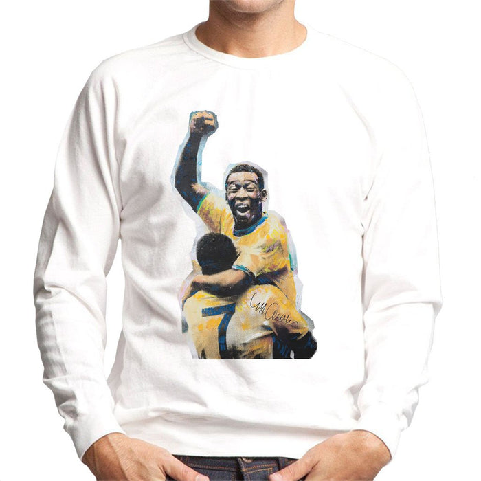 Sidney Maurer Original Portrait Of Pele Mens Sweatshirt - Mens Sweatshirt