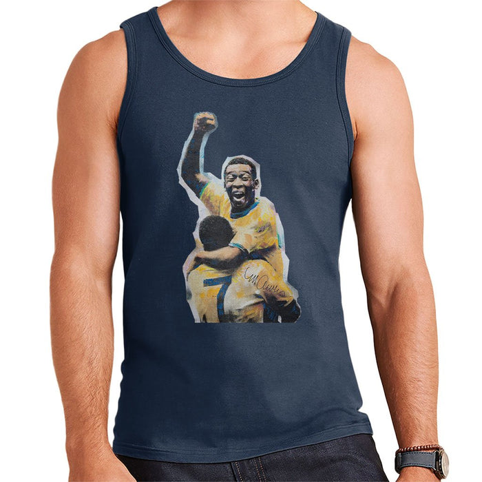 Sidney Maurer Original Portrait Of Pele Mens Vest - Mens Vest