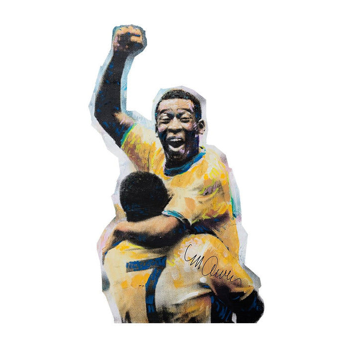 Sidney Maurer Original Portrait Of Pele Mens T-Shirt - Mens T-Shirt