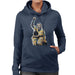 Sidney Maurer Original Portrait Of Pele Womens Hooded Sweatshirt - Womens Hooded Sweatshirt