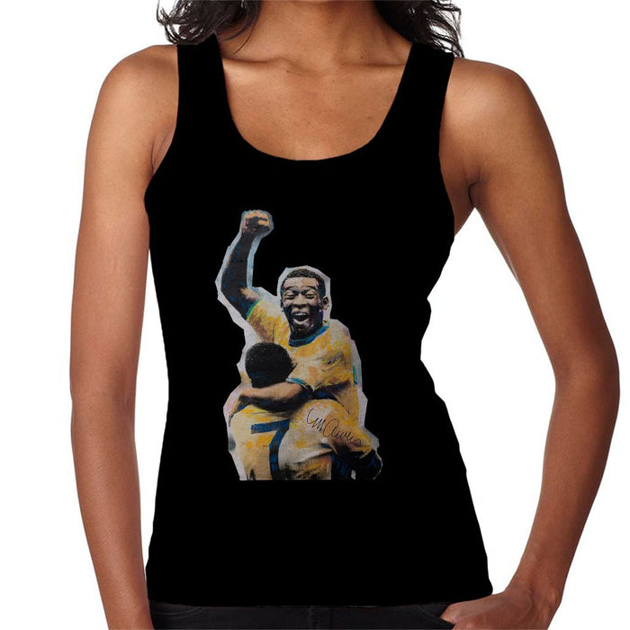 Sidney Maurer Original Portrait Of Pele Womens Vest - Womens Vest