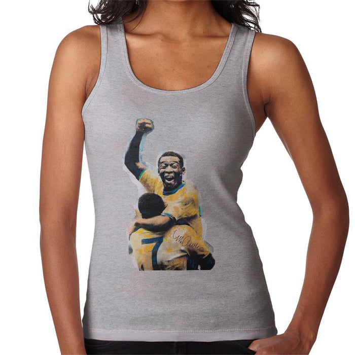 Sidney Maurer Original Portrait Of Pele Womens Vest - Womens Vest