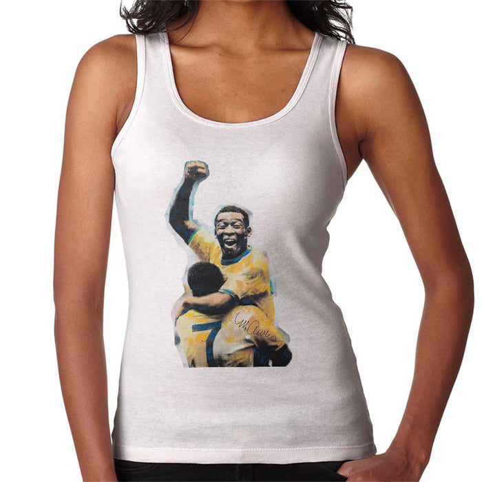 Sidney Maurer Original Portrait Of Pele Womens Vest - Womens Vest