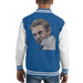 Sidney Maurer Original Portrait Of Steve McQueen Kids Varsity Jacket - X-Small (3-4 yrs) / Royal/White - Kids Boys Varsity Jacket