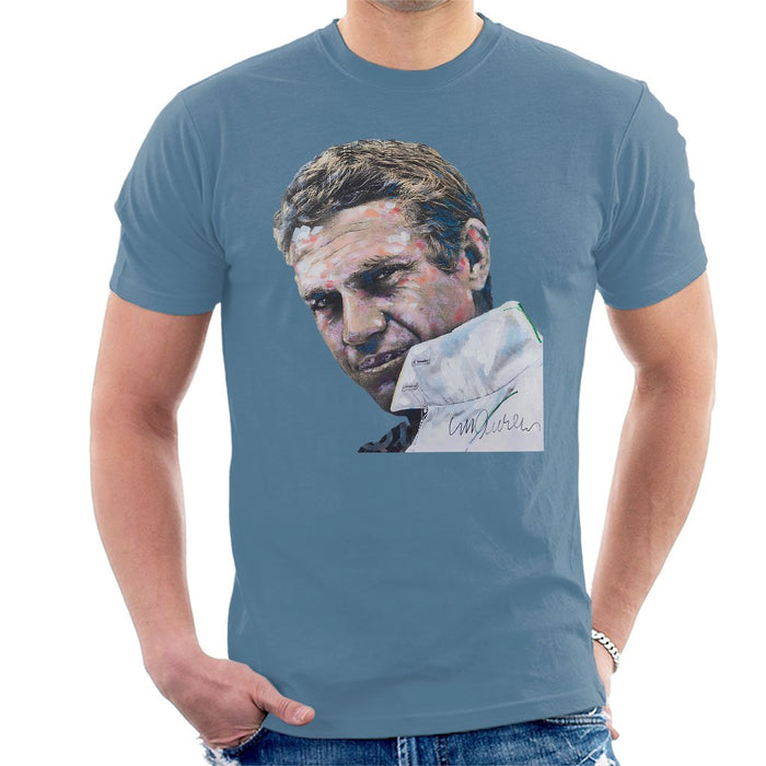 Sidney Maurer Original Portrait Of Steve McQueen Mens T-Shirt - Mens T-Shirt