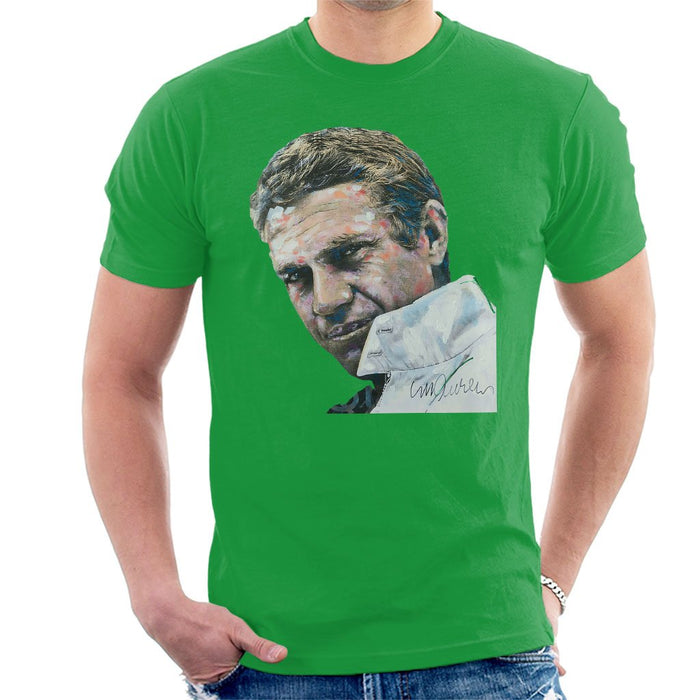 Sidney Maurer Original Portrait Of Steve McQueen Mens T-Shirt - Mens T-Shirt
