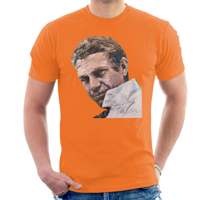 Sidney Maurer Original Portrait Of Steve McQueen Mens T-Shirt - Mens T-Shirt
