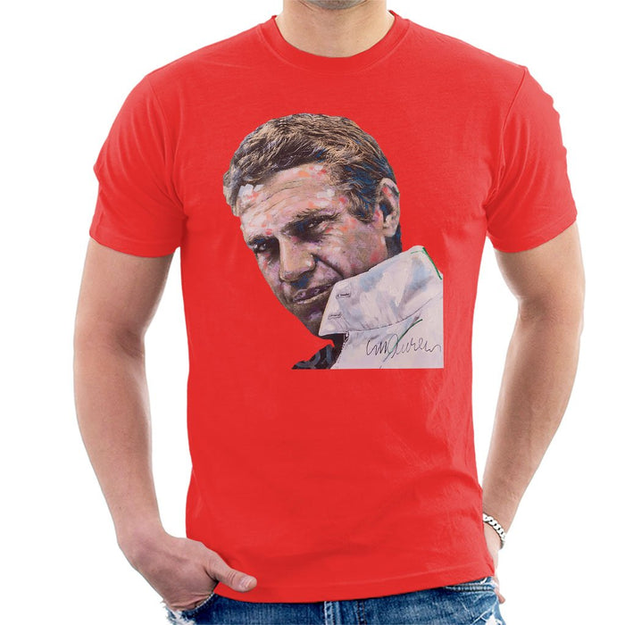 Sidney Maurer Original Portrait Of Steve McQueen Mens T-Shirt - Mens T-Shirt
