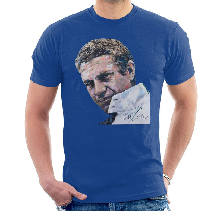 Sidney Maurer Original Portrait Of Steve McQueen Mens T-Shirt - Mens T-Shirt