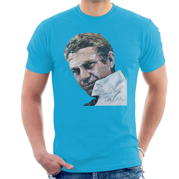 Sidney Maurer Original Portrait Of Steve McQueen Mens T-Shirt - Mens T-Shirt
