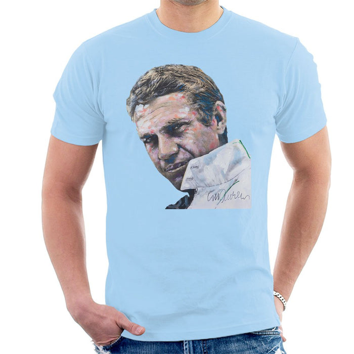 Sidney Maurer Original Portrait Of Steve McQueen Mens T-Shirt - Mens T-Shirt