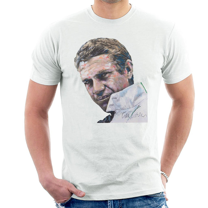 Sidney Maurer Original Portrait Of Steve McQueen Mens T-Shirt - Mens T-Shirt