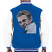 Sidney Maurer Original Portrait Of Steve McQueen Mens Varsity Jacket - Small / Royal/White - Mens Varsity Jacket
