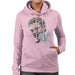 Sidney Maurer Original Portrait Of Steve McQueen Womens Hooded Sweatshirt - Small / Light Pink - Womens Hooded Sweatshirt