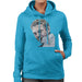 Sidney Maurer Original Portrait Of Steve McQueen Womens Hooded Sweatshirt - Womens Hooded Sweatshirt