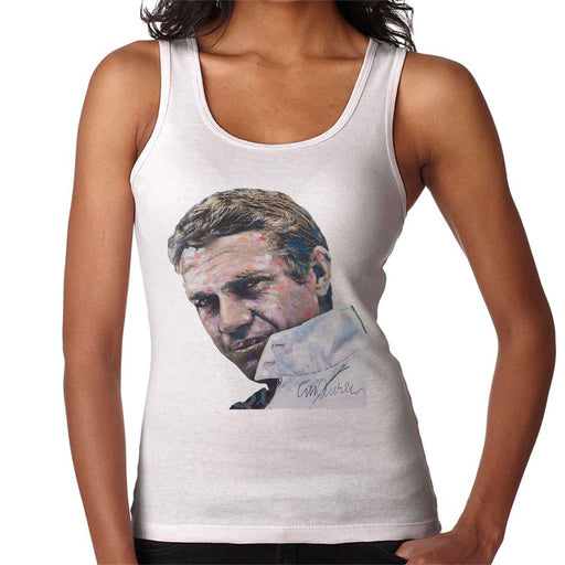 Sidney Maurer Original Portrait Of Steve McQueen Womens Vest - Womens Vest
