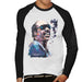 Sidney Maurer Original Portrait Of Stevie Wonder Mens Baseball Long Sleeved T-Shirt - Mens Baseball Long Sleeved T-Shirt