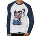 Sidney Maurer Original Portrait Of Stevie Wonder Mens Baseball Long Sleeved T-Shirt - Mens Baseball Long Sleeved T-Shirt