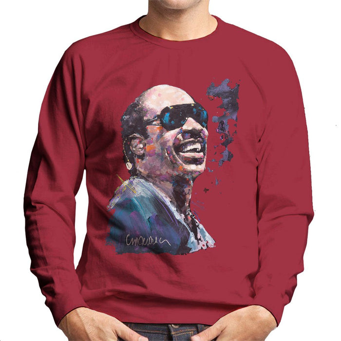 Sidney Maurer Original Portrait Of Stevie Wonder Mens Sweatshirt - Mens Sweatshirt