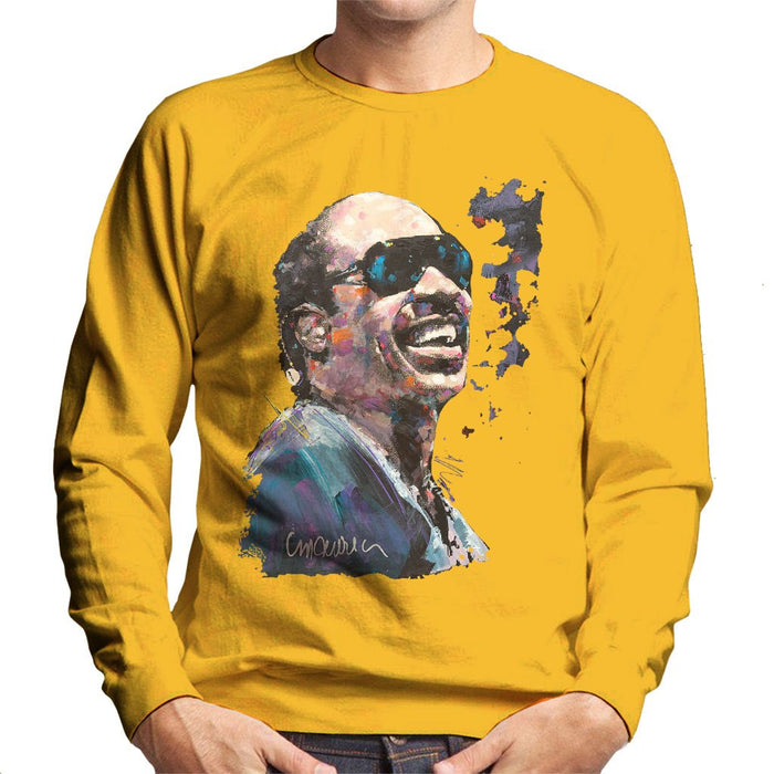 Sidney Maurer Original Portrait Of Stevie Wonder Mens Sweatshirt - Mens Sweatshirt