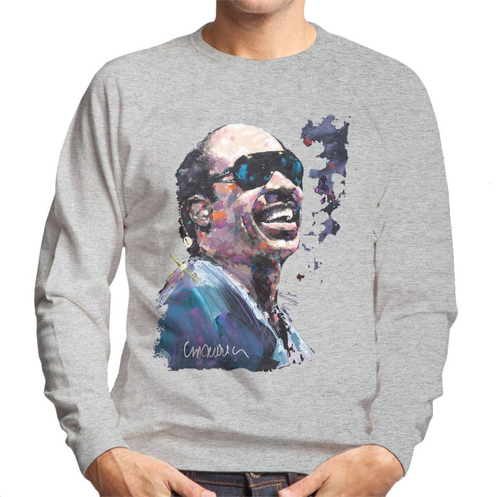 Sidney Maurer Original Portrait Of Stevie Wonder Mens Sweatshirt - Mens Sweatshirt