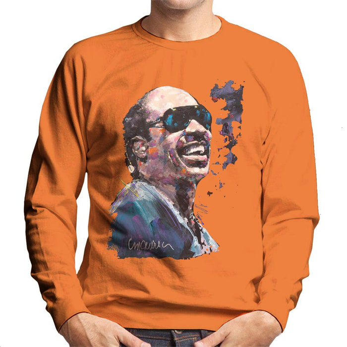 Sidney Maurer Original Portrait Of Stevie Wonder Mens Sweatshirt - Mens Sweatshirt