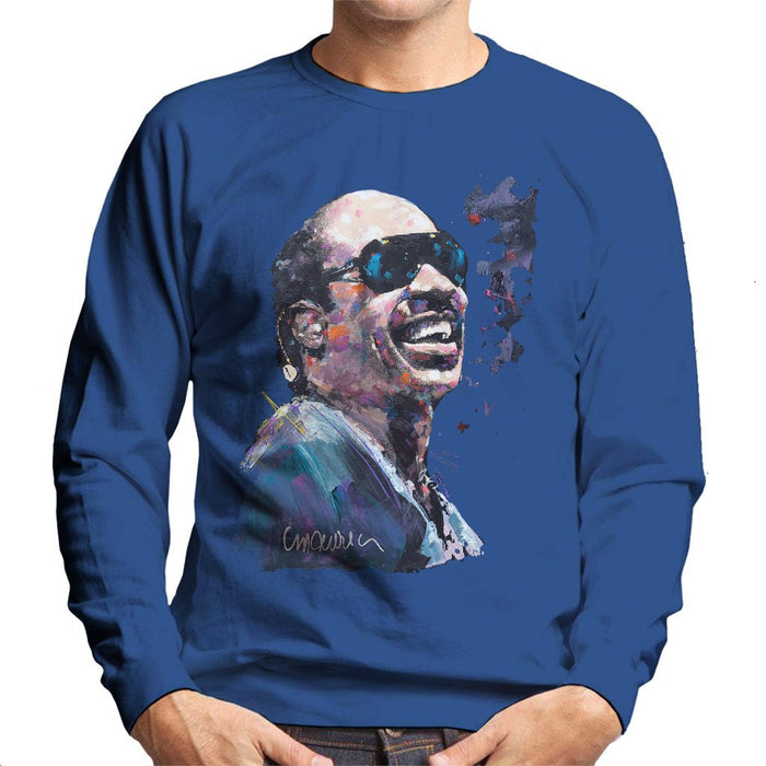 Sidney Maurer Original Portrait Of Stevie Wonder Mens Sweatshirt - Mens Sweatshirt