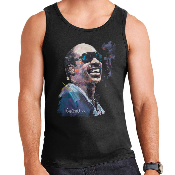 Sidney Maurer Original Portrait Of Stevie Wonder Mens Vest - Mens Vest