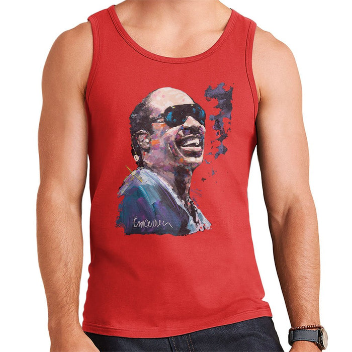 Sidney Maurer Original Portrait Of Stevie Wonder Mens Vest - Mens Vest