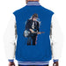 Sidney Maurer Original Portrait Of Bob Dylan On Bass Mens Varsity Jacket - Small / Royal/White - Mens Varsity Jacket