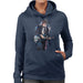 Sidney Maurer Original Portrait Of Bob Dylan On Bass Womens Hooded Sweatshirt - Womens Hooded Sweatshirt