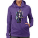 Sidney Maurer Original Portrait Of Bob Dylan On Bass Womens Hooded Sweatshirt - Womens Hooded Sweatshirt
