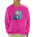 Sidney Maurer Original Portrait Of Daniel Radcliffe Harry Potter Kids Sweatshirt - X-Small (3-4 yrs) / Hot Pink - Kids Boys Sweatshirt
