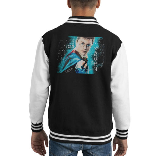 Sidney Maurer Original Portrait Of Daniel Radcliffe Harry Potter Kids Varsity Jacket - Kids Boys Varsity Jacket