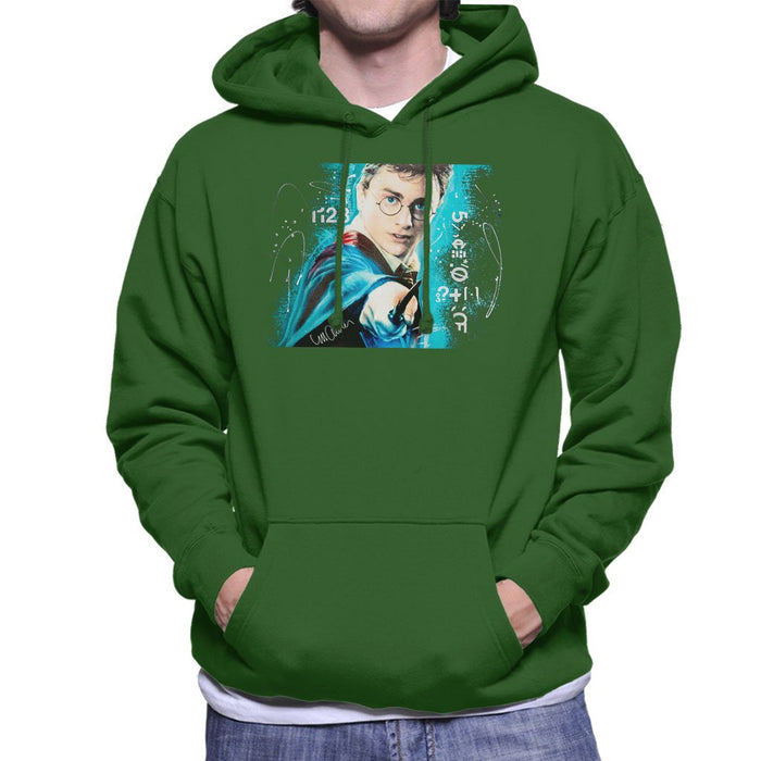 Sidney Maurer Original Portrait Of Daniel Radcliffe Harry Potter Mens Hooded Sweatshirt - Mens Hooded Sweatshirt