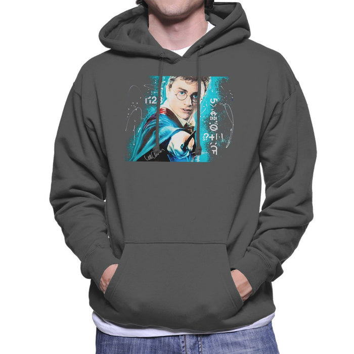 Sidney Maurer Original Portrait Of Daniel Radcliffe Harry Potter Mens Hooded Sweatshirt - Mens Hooded Sweatshirt