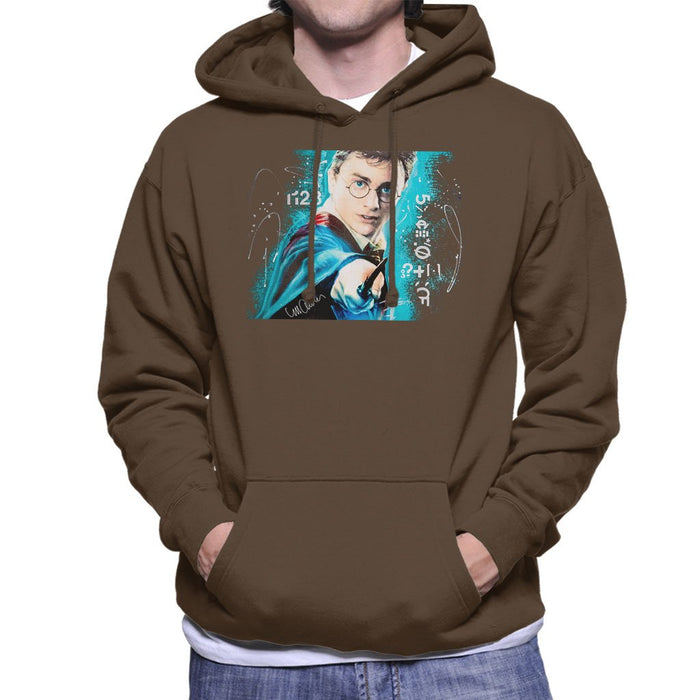 Sidney Maurer Original Portrait Of Daniel Radcliffe Harry Potter Mens Hooded Sweatshirt - Mens Hooded Sweatshirt