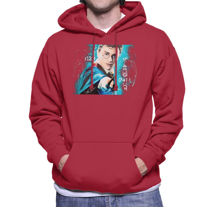 Sidney Maurer Original Portrait Of Daniel Radcliffe Harry Potter Mens Hooded Sweatshirt - Mens Hooded Sweatshirt