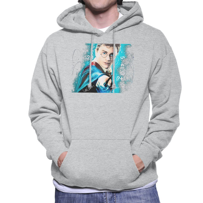 Sidney Maurer Original Portrait Of Daniel Radcliffe Harry Potter Mens Hooded Sweatshirt - Mens Hooded Sweatshirt