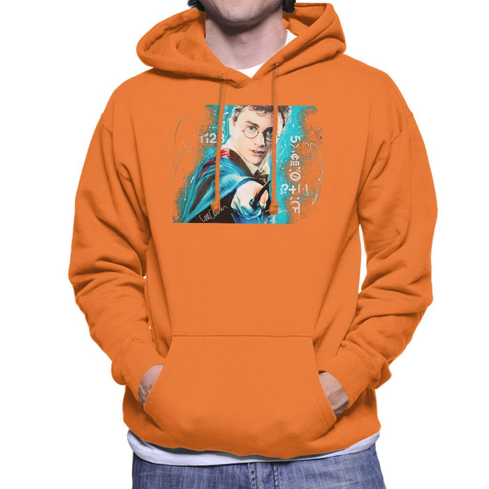 Sidney Maurer Original Portrait Of Daniel Radcliffe Harry Potter Mens Hooded Sweatshirt - Mens Hooded Sweatshirt