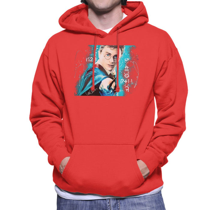 Sidney Maurer Original Portrait Of Daniel Radcliffe Harry Potter Mens Hooded Sweatshirt - Mens Hooded Sweatshirt